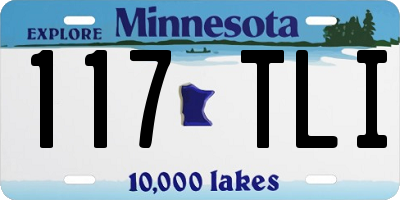 MN license plate 117TLI