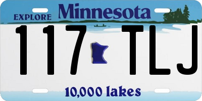 MN license plate 117TLJ