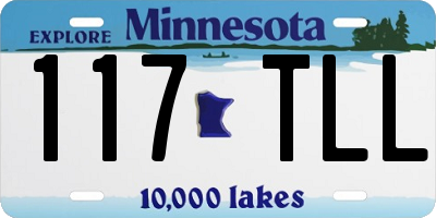 MN license plate 117TLL