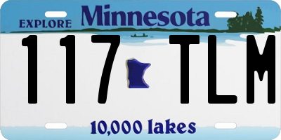 MN license plate 117TLM