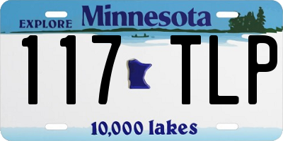 MN license plate 117TLP