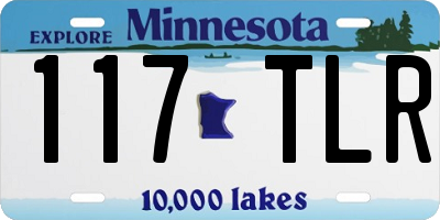 MN license plate 117TLR
