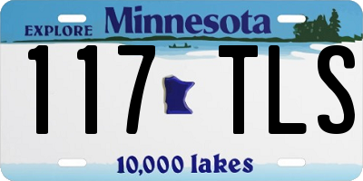 MN license plate 117TLS
