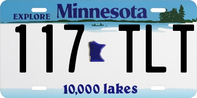 MN license plate 117TLT