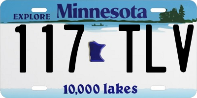 MN license plate 117TLV