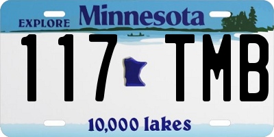 MN license plate 117TMB