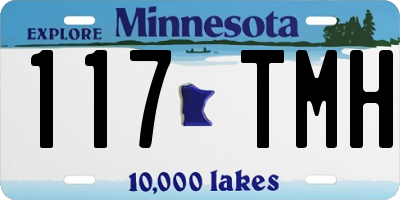 MN license plate 117TMH