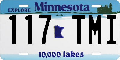 MN license plate 117TMI