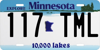 MN license plate 117TML