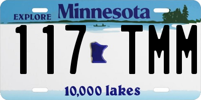 MN license plate 117TMM