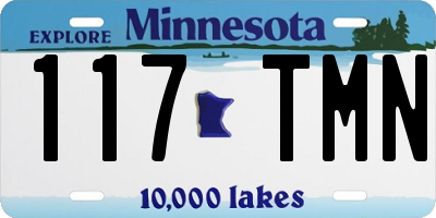 MN license plate 117TMN