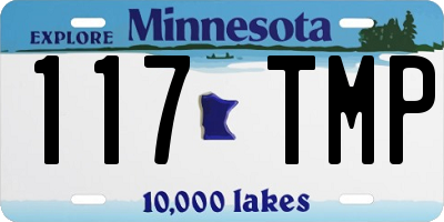 MN license plate 117TMP