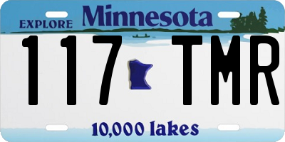 MN license plate 117TMR