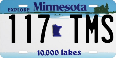 MN license plate 117TMS