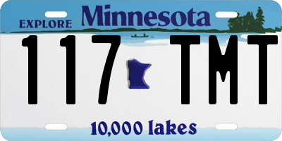 MN license plate 117TMT