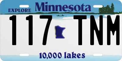 MN license plate 117TNM