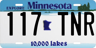 MN license plate 117TNR