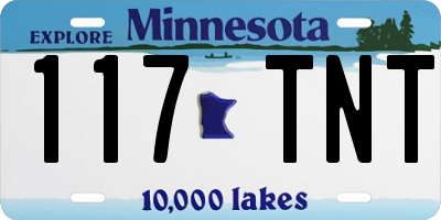 MN license plate 117TNT