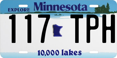 MN license plate 117TPH