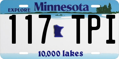 MN license plate 117TPI