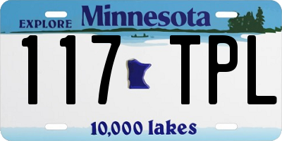 MN license plate 117TPL