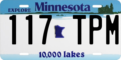MN license plate 117TPM