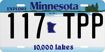 MN license plate 117TPP