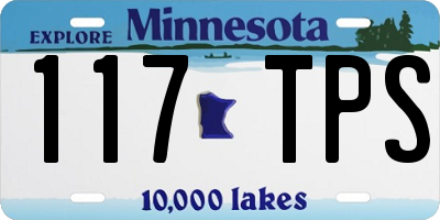 MN license plate 117TPS