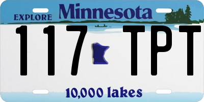 MN license plate 117TPT