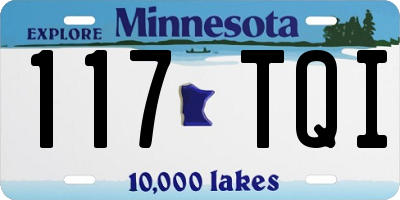 MN license plate 117TQI