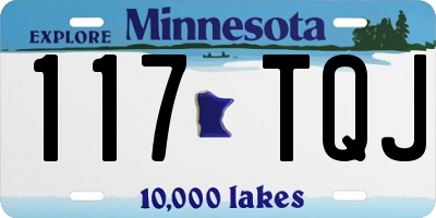 MN license plate 117TQJ
