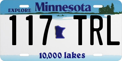 MN license plate 117TRL