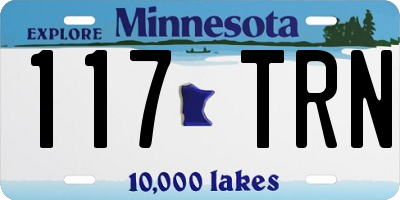MN license plate 117TRN