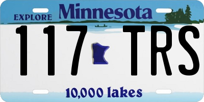 MN license plate 117TRS