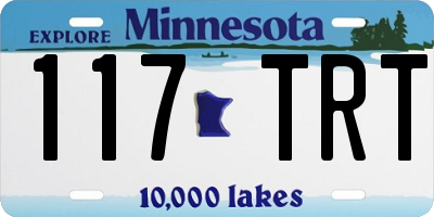 MN license plate 117TRT