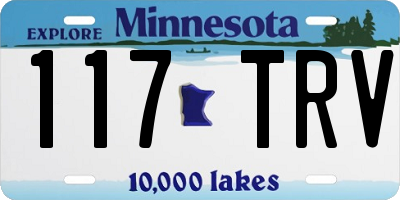 MN license plate 117TRV