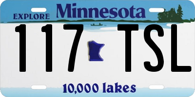 MN license plate 117TSL