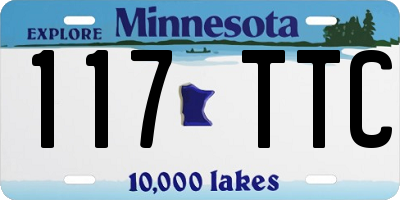 MN license plate 117TTC