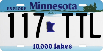 MN license plate 117TTL