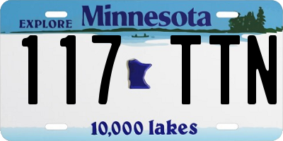 MN license plate 117TTN