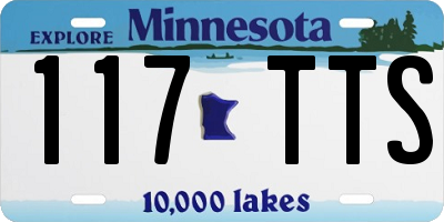 MN license plate 117TTS