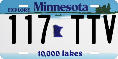 MN license plate 117TTV