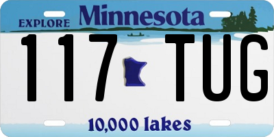 MN license plate 117TUG