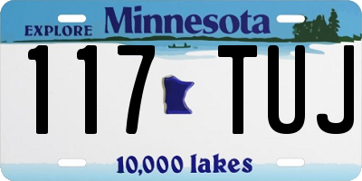 MN license plate 117TUJ