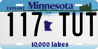 MN license plate 117TUT