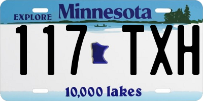 MN license plate 117TXH