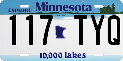 MN license plate 117TYQ