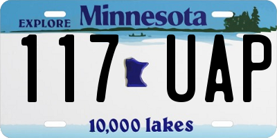 MN license plate 117UAP