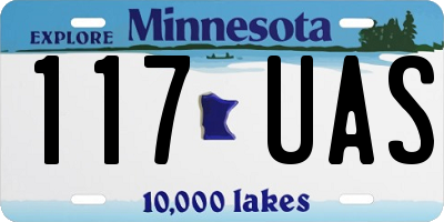 MN license plate 117UAS
