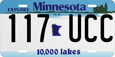 MN license plate 117UCC